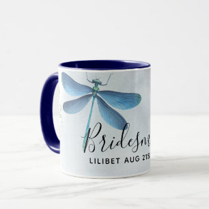 DragonFly BRIDESMAID Bridal Party Personalised Mug