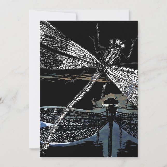 Dragonfly canvas gift | Cute Dragonfly design (Front)