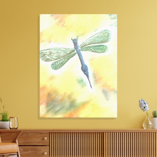 Dragonfly Canvas Print (Insitu(LivingRoom))