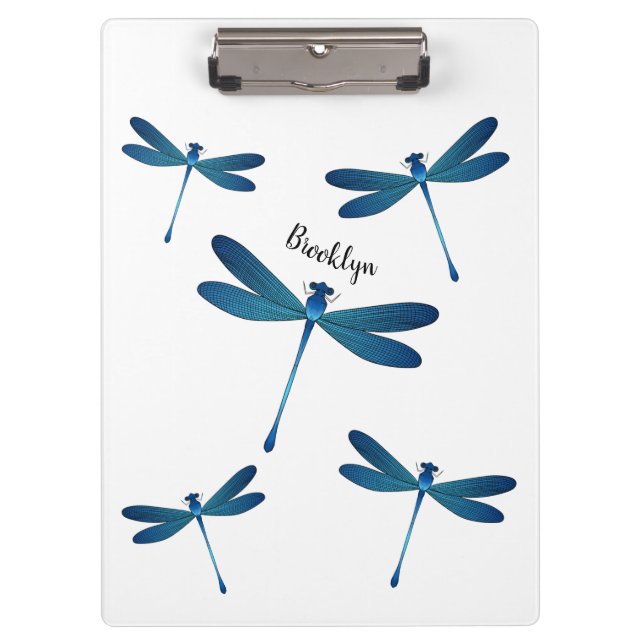 Dragonfly cartoon illustration  clipboard (Front)