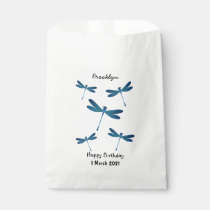 Dragonfly cartoon illustration favour bags