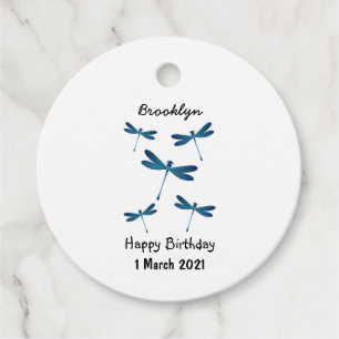 Dragonfly cartoon illustration favour tags