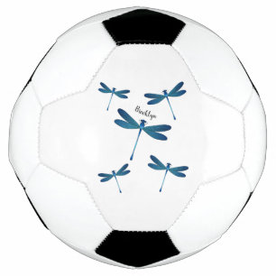 Dragonfly cartoon illustration football