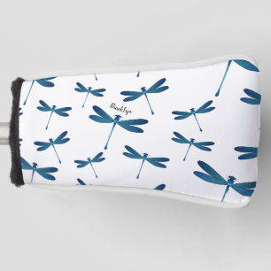 Dragonfly cartoon illustration golf head cover
