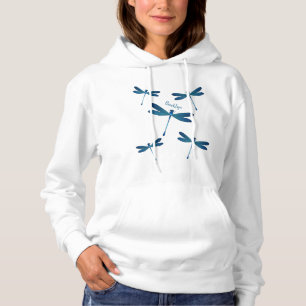 Dragonfly cartoon illustration hoodie