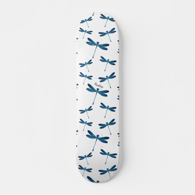 Dragonfly cartoon illustration  skateboard (Front)