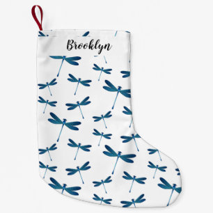 Dragonfly cartoon illustration small christmas stocking