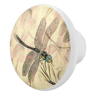 Dragonfly Ceramic Door Knob/Pull Knob
