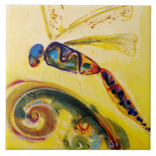 Dragonfly Ceramic Kitchen Tile