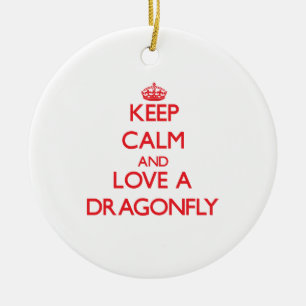 Dragonfly Ceramic Tree Decoration