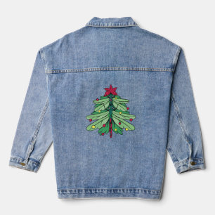 Dragonfly Christmas Denim Jacket
