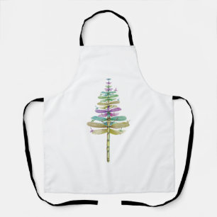 Dragonfly Christmas Tree Apron