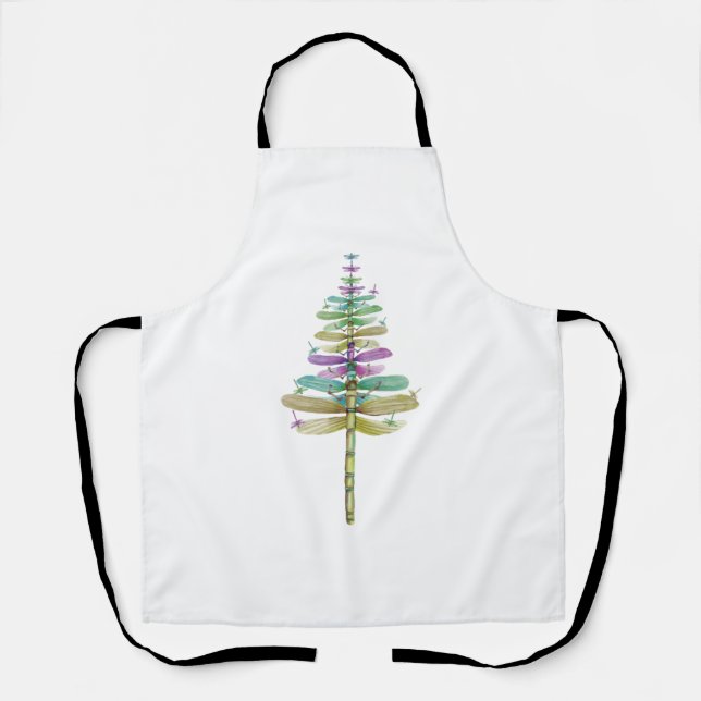 Dragonfly Christmas Tree     Apron (Front)