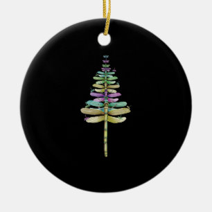 Dragonfly Christmas Tree Ceramic Tree Decoration