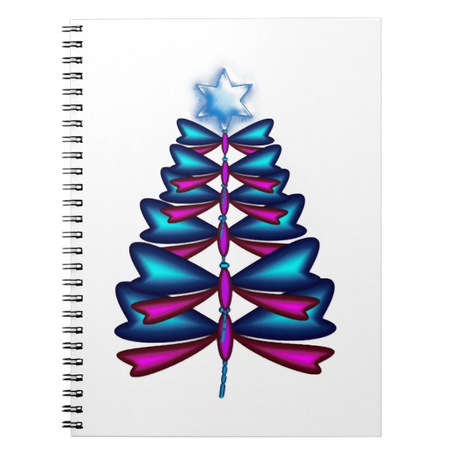 Dragonfly Christmas tree Dragonfly Christmas tree  Notebook (Front)