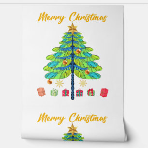 Dragonfly Christmas Tree Gift Wallpaper