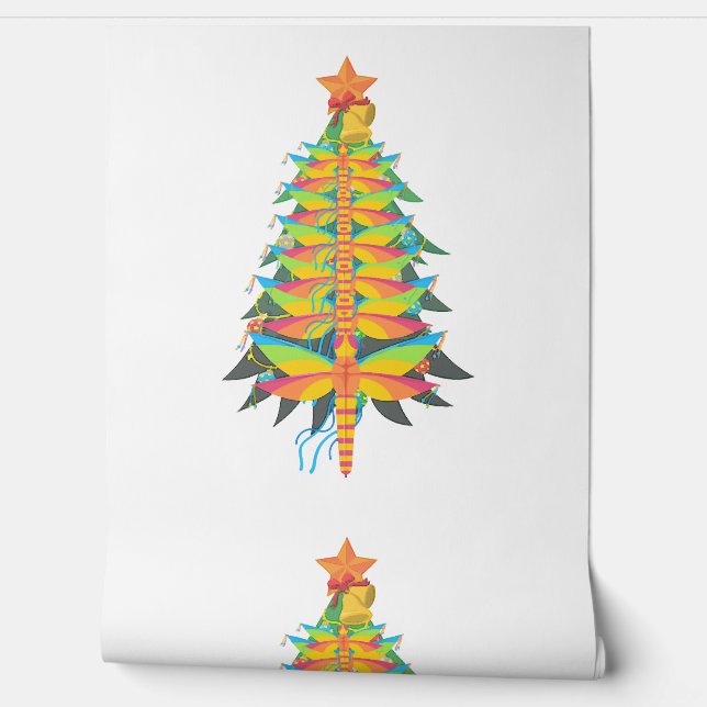dragonfly christmas tree              wallpaper (Unrolling)