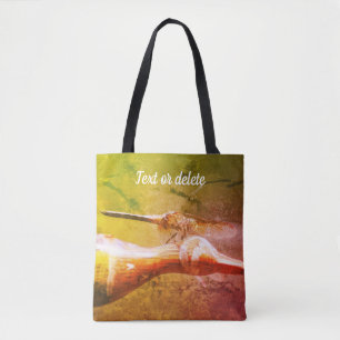 Dragonfly Co Pilot Insect Art Personalised Tote Bag