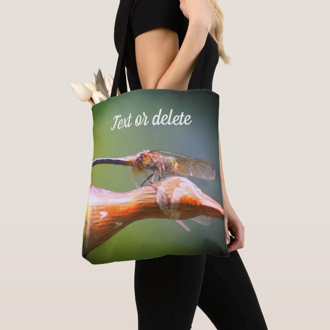 Dragonfly Co Pilot Nature Personalised Tote Bag (Close Up)
