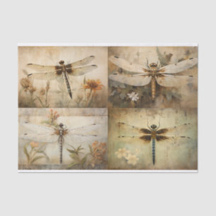 Dragonfly Collage 1 Decoupage Paper