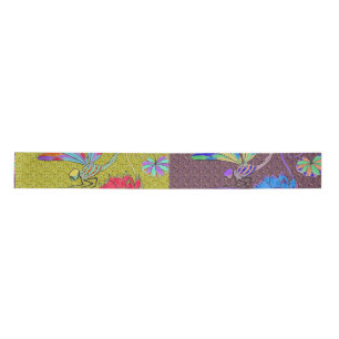 Dragonfly Collage Ribbon Satin Ribbon