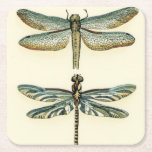 Dragonfly Collection by Chariklia Zarris Square Paper Coaster<br><div class="desc">A dragonfly collection worthy of any curious nature buff,  this is a stunning piece by Chariklia Zarris. Put it on your wall or give it as a gift!</div>