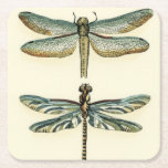 Dragonfly Collection by Chariklia Zarris Square Paper Coaster<br><div class="desc">A dragonfly collection worthy of any curious nature buff,  this is a stunning piece by Chariklia Zarris. Put it on your wall or give it as a gift!</div>