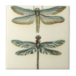 Dragonfly Collection by Chariklia Zarris Tile<br><div class="desc">A dragonfly collection worthy of any curious nature buff,  this is a stunning piece by Chariklia Zarris. Put it on your wall or give it as a gift!</div>