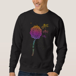 Dragonfly Colorful Mandala Peace Zen Yoga Chakra O Sweatshirt
