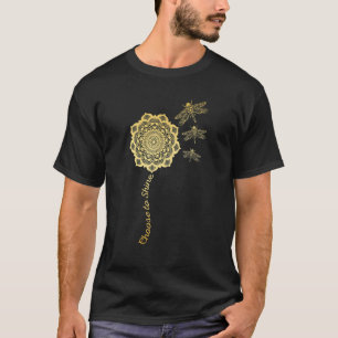 Dragonfly Colorful Mandala Peace Zen Yoga Chakra O T-Shirt