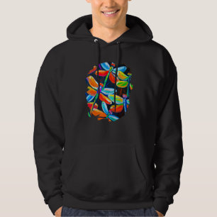 Dragonfly Colour Painting Dragonflies Insect Artis Hoodie