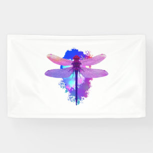 Dragonfly colourful banner