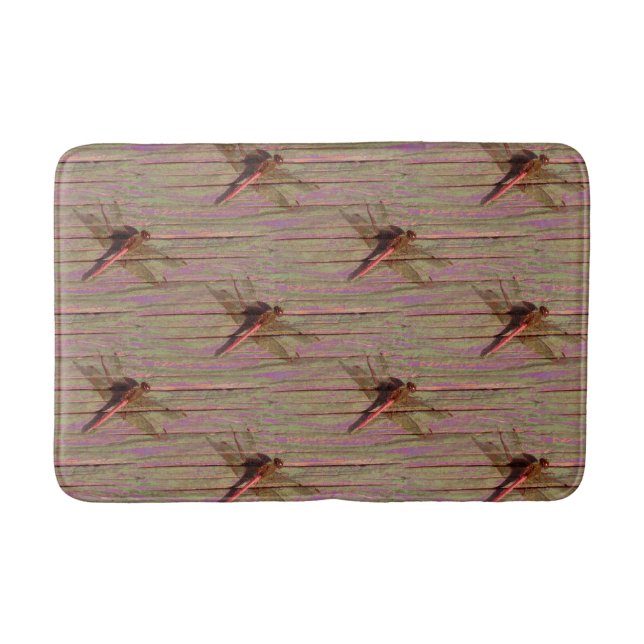 Dragonfly Colourful Bath Mat (Front)
