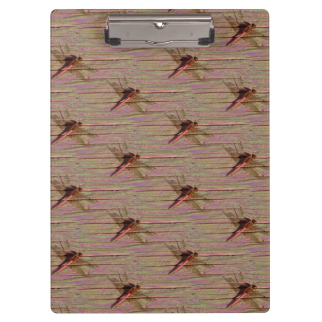 Dragonfly Colourful Clipboard (Front)