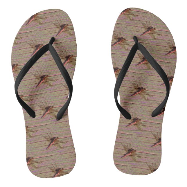 Dragonfly Colourful Flip Flops (Footbed)