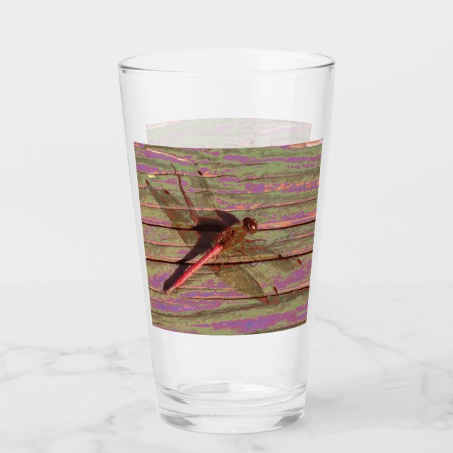 Dragonfly Colourful Glass (Front)