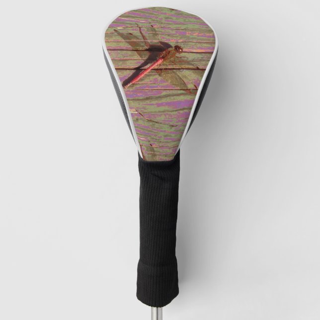 Dragonfly Colourful Golf Head Cover (Front)