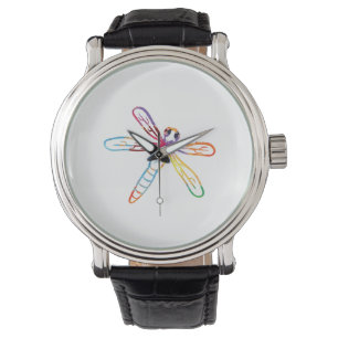 Dragonfly Colourful Graphic Entomologist Gift Watch