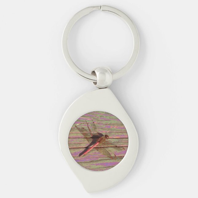 Dragonfly Colourful Key Ring (Front)