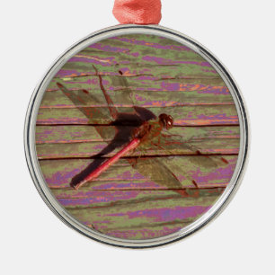 Dragonfly Colourful Metal Tree Decoration