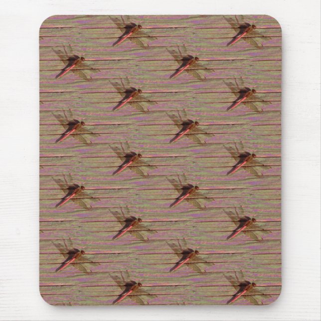 Dragonfly Colourful Mouse Mat (Front)
