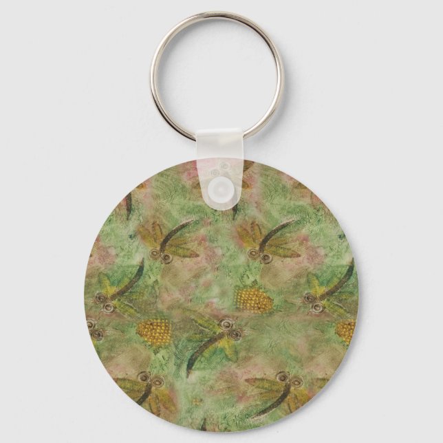 Dragonfly Cotton Candy Key Ring (Front)