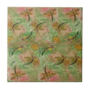 Dragonfly Cotton Candy Tile