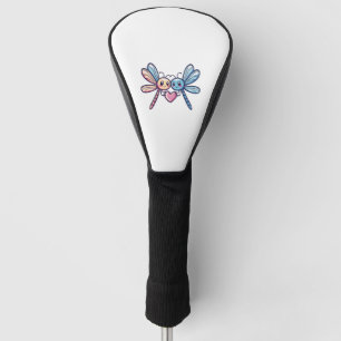 Dragonfly couple in love animal Valentine's Day  Golf Head Cover
