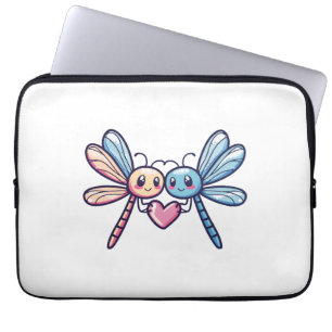 Dragonfly couple in love animal Valentine's Day Laptop Sleeve