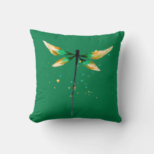 Dragonfly cute watercolor design cushion