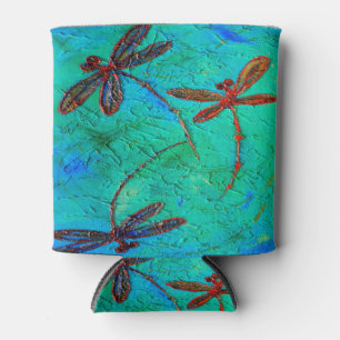 Dragonfly Dance Can Cooler