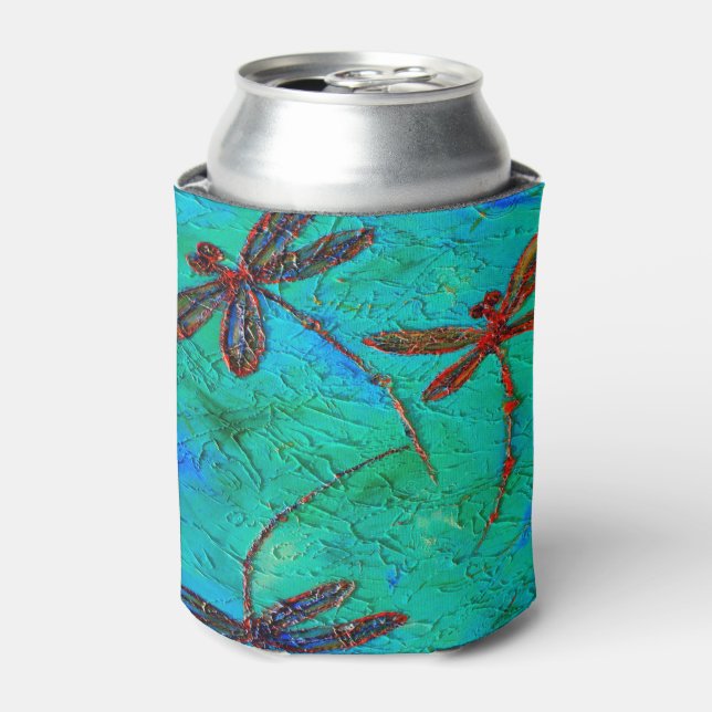Dragonfly Dance Can Cooler (Can Front)