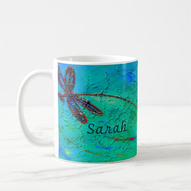Dragonfly Dance Coffee Mug (Left)