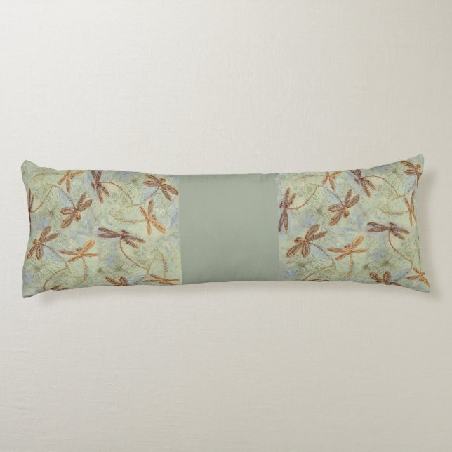 Dragonfly Dance Gold Body Cushion (Back)